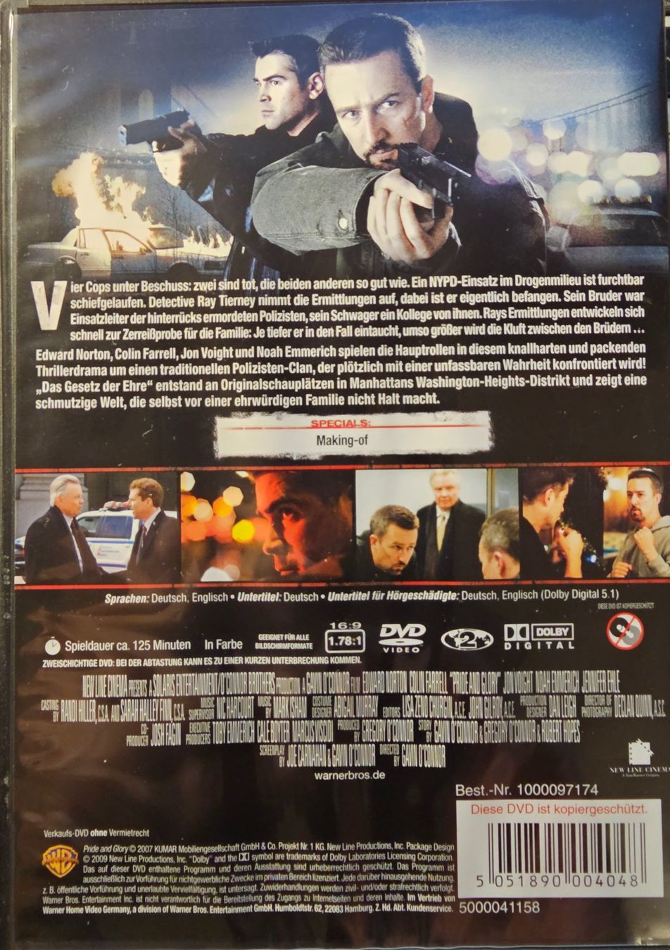 Alle DVDs: Das Gesetz der Ehre – Gebraucht aus Wahlen b. Laufen von Cg10 1