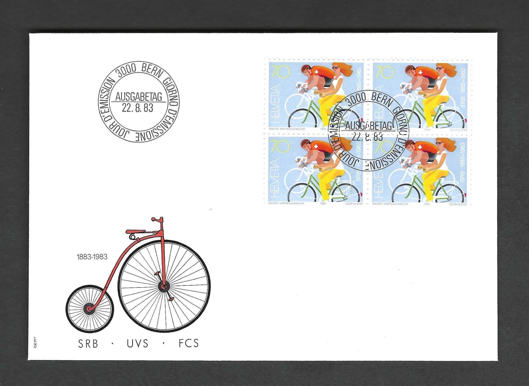 Tutti i francobolli: CH FDC Viererblock 1983 – Usato da Koblenz venduto da Markenhimmel