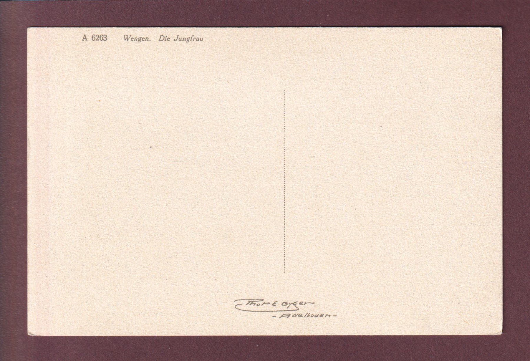 Cartoline postali: WENGEN - Jungfrau – Usato da Pully venduto da nicecards 1