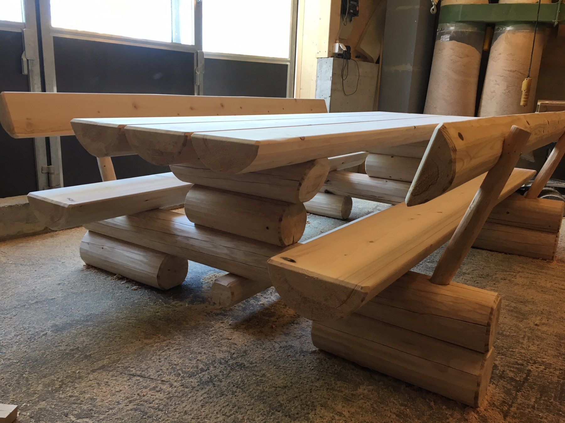 Articoli in legno: Gartenmöbel aus Rundholz/Bretter – Nuovo e nell'imballaggio originale da Heimisbach venduto da Rundholzmoebel 8
