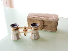 Jumelles de théâtre vintage Wega-Baby en nacre 