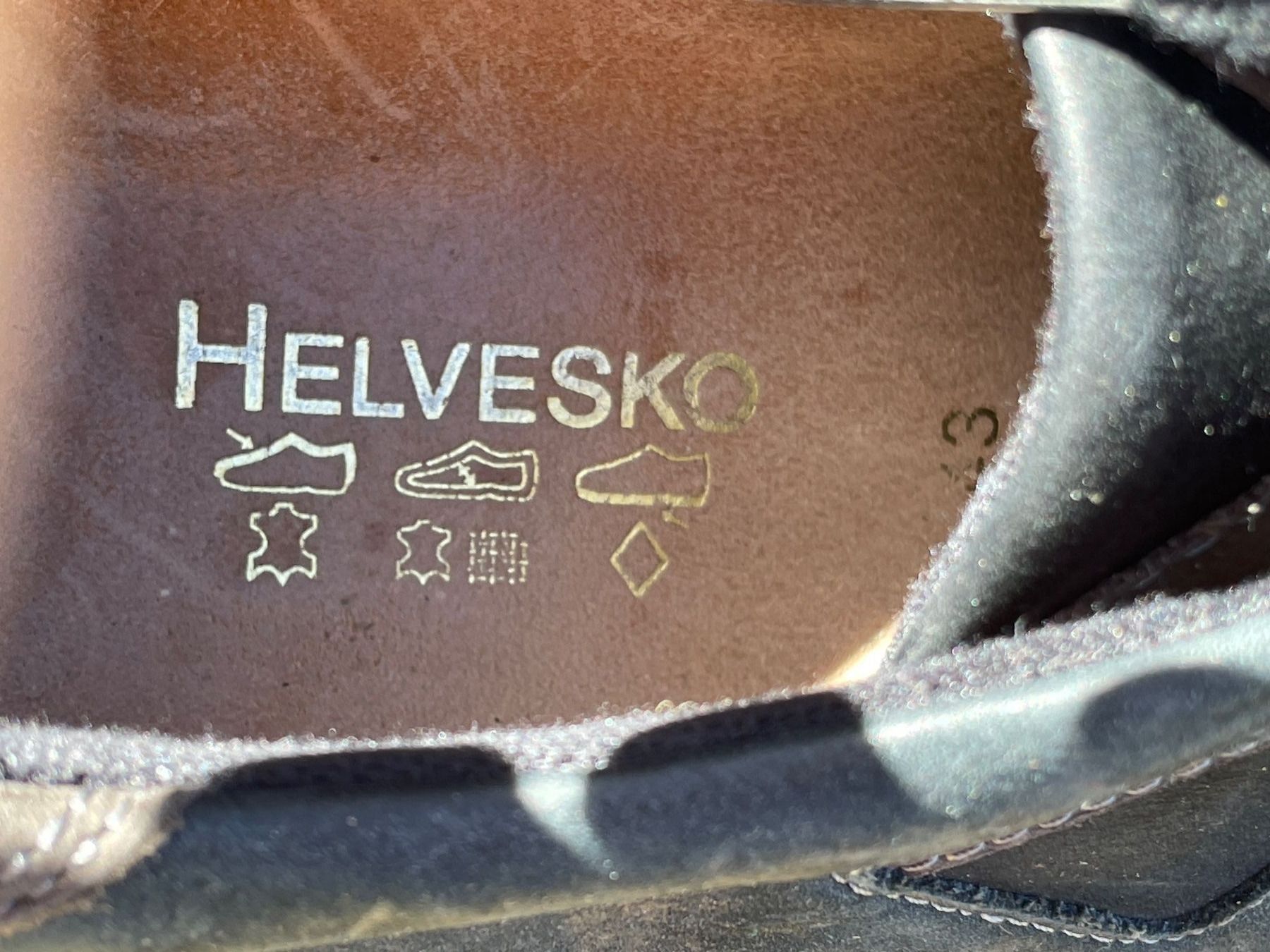Helvesko Scarpe da uomo: HELVESKO Leder Halbschuhe Gr. 43 – Usato da Frasnacht venduto da GracyStore 2