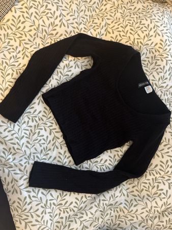 Schwarzer Strickpullover von H&M Divided, XS