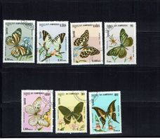 Kampuchéa 1986 - Papillons
