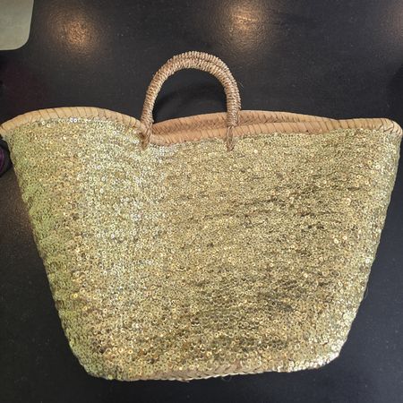 Coole Strandtasche mit Glitzer-Pailetten