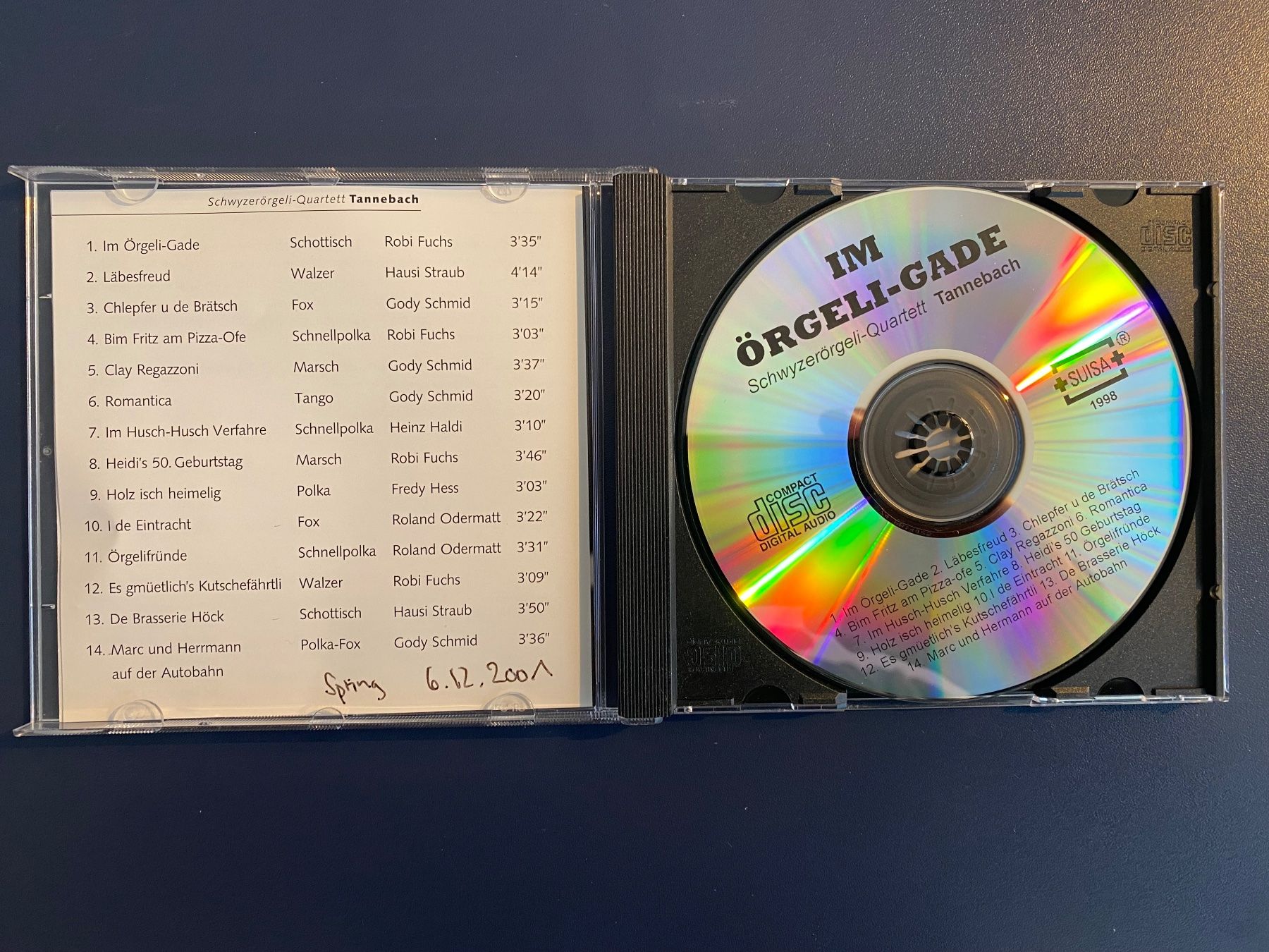 CD: Schwyzerörgeli-Quartett Tannebach - CD Im Örgeli-Gade – Usato da Rain venduto da sempach2 2