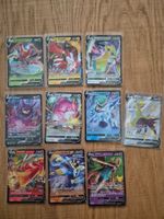 10 Pokémon V Karten Englisch, gesleeved