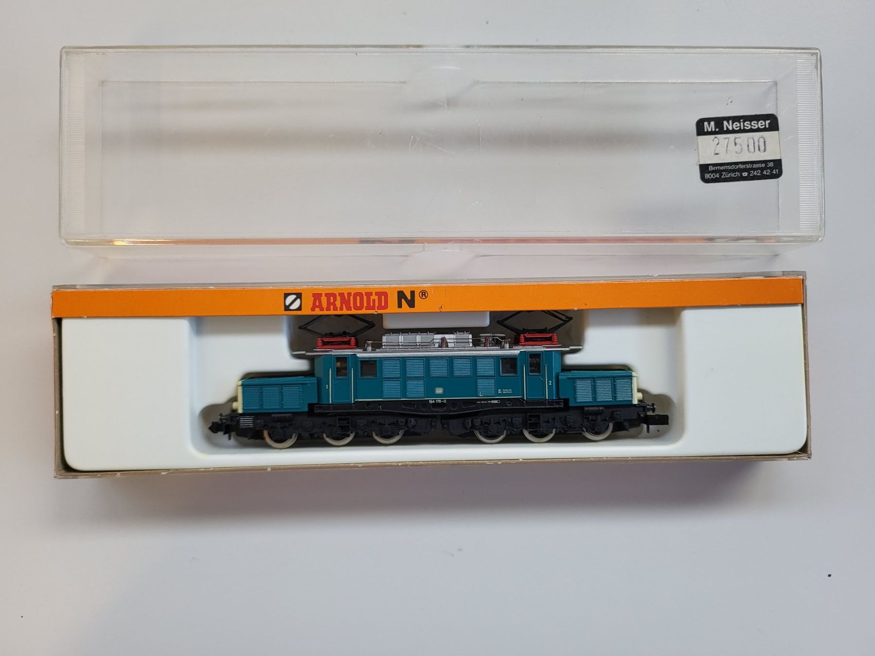 Arnold Modellini di ferrovie: Arnold 2311 ''Krokodil'' 194 178-0 DB – Usato da Brügg BE venduto da POU-BELLE 1