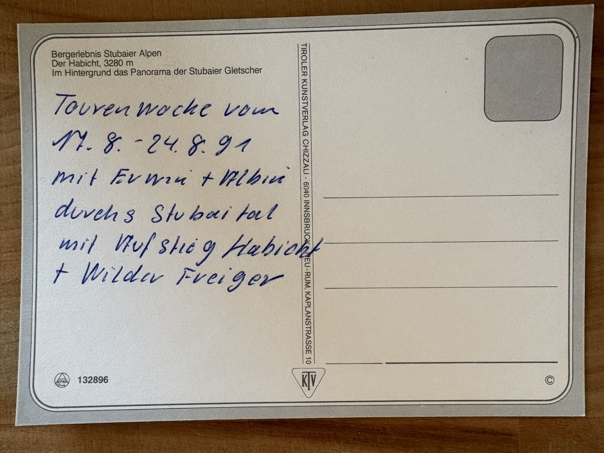 Cartoline postali: AK von Stubaier Alpen / Tirol – Usato da Rümlang venduto da Kartenpost1 1