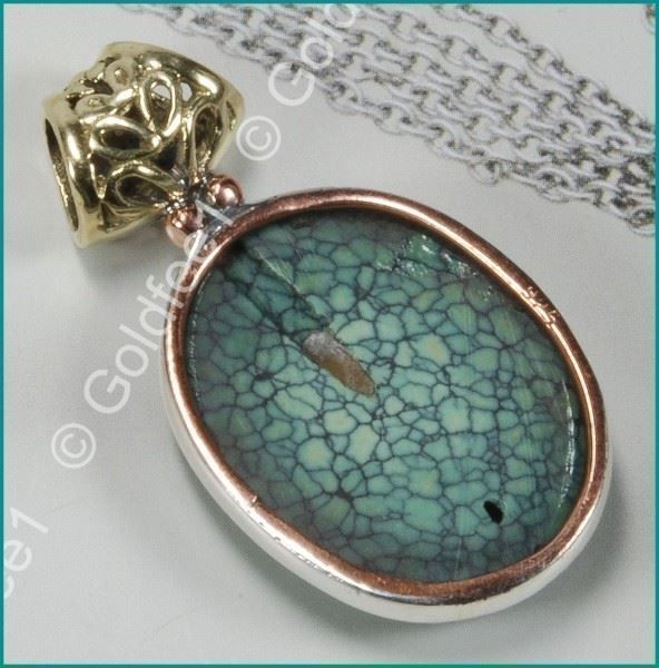 Ciondoli: TURQUOISE, Türkis Anhänger 925 Silber – Nuovo e nell'imballaggio originale da Oberglatt ZH venduto da Goldfee1 2