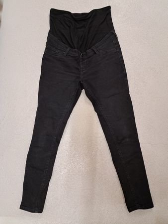 Anna Field Mama Umstandsjeans Schwarz, Grösse 38 Top!