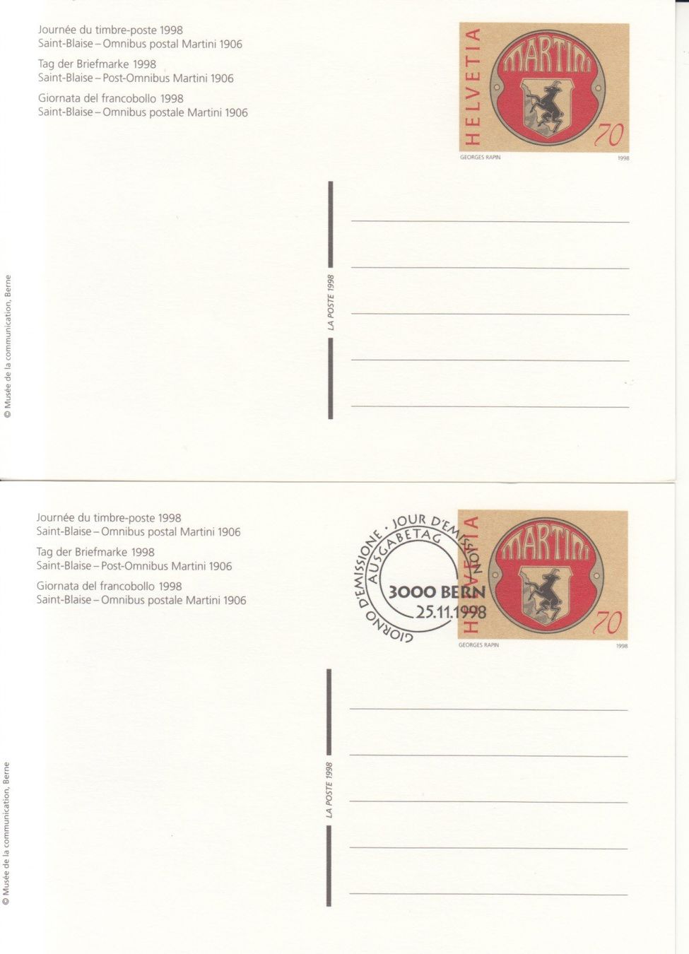 Tutti i francobolli: SGK PK 241 postfrisch und mit ET – Usato da Bürglen TG venduto da StampGraf 1