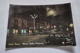 AK Fiat 600, Acqui Terme, Piazza Italia, 1961