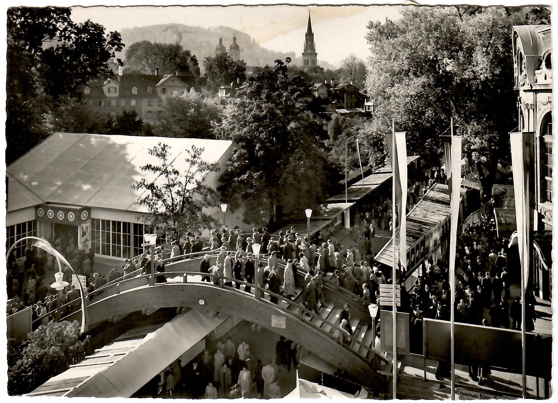 Cartoline postali: Ansichtskarte St. Gallen,  OLMA  1961 – Usato da Kerns venduto da etma3