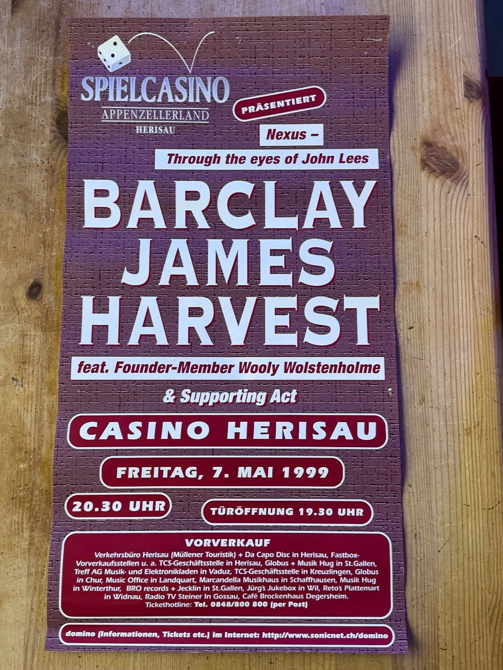 Foto & Immagini: Konzertposter Original Barclay James Harvest – Usato da Romanshorn venduto da burni133