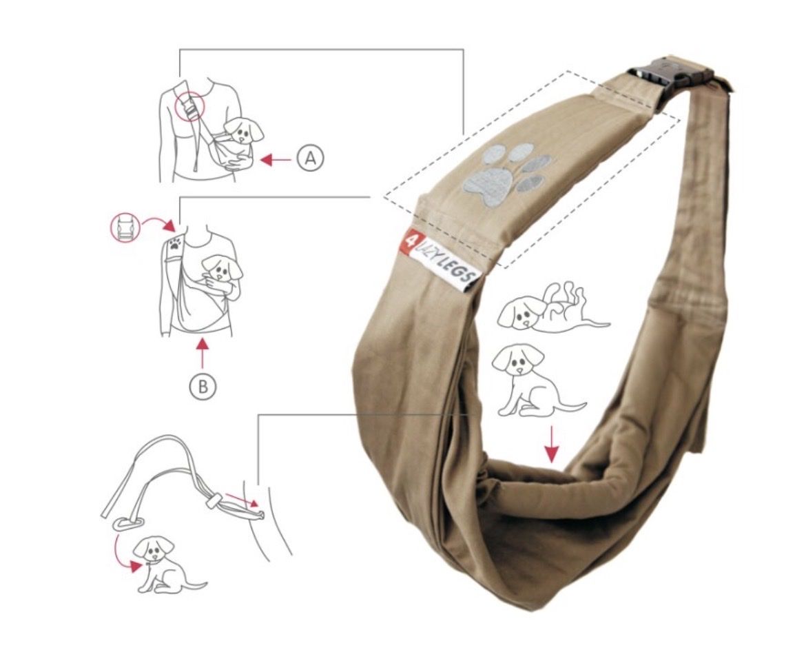 Cucce & Letti: 4 Lazy Legs Hunde-Tragetuch – Usato da Berg TG venduto da Viper9 5