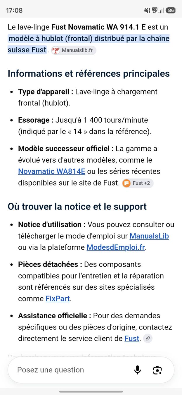 Novamatic Machines à laver: Fust Novamatic WA 914.1 E – D'occasion à Onex par asc_lsr6 2