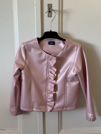 Veste en simili cuir fille Chicco, taille 110 comme neuve