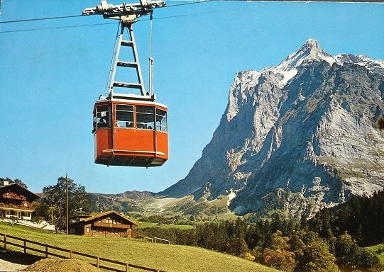 Ansichtskarten: GRINDELWALD Luftseilbahn Pfingstegg – Gebraucht aus Jona von philajona