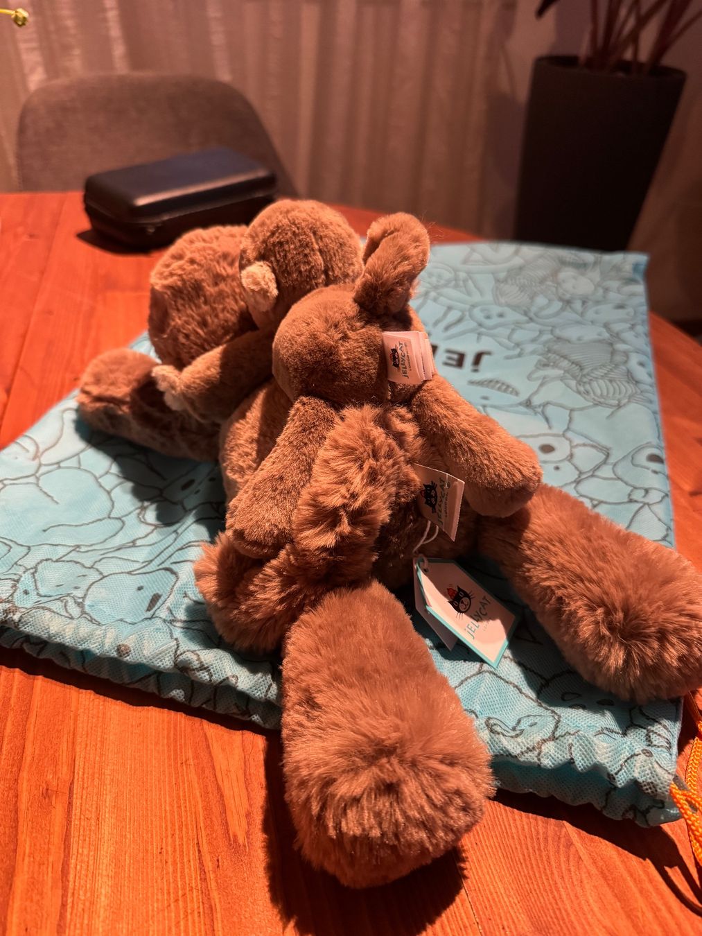 Jellycat Giocattoli: Jellycat Smudge Monkey und Tiny Smudge Monkey - Set! – Nuovo (secondo la descrizione) da Glattbrugg venduto da Risingangel 1