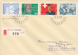 1965 428-31 FDC 8.3.65 3000 Bern chargé