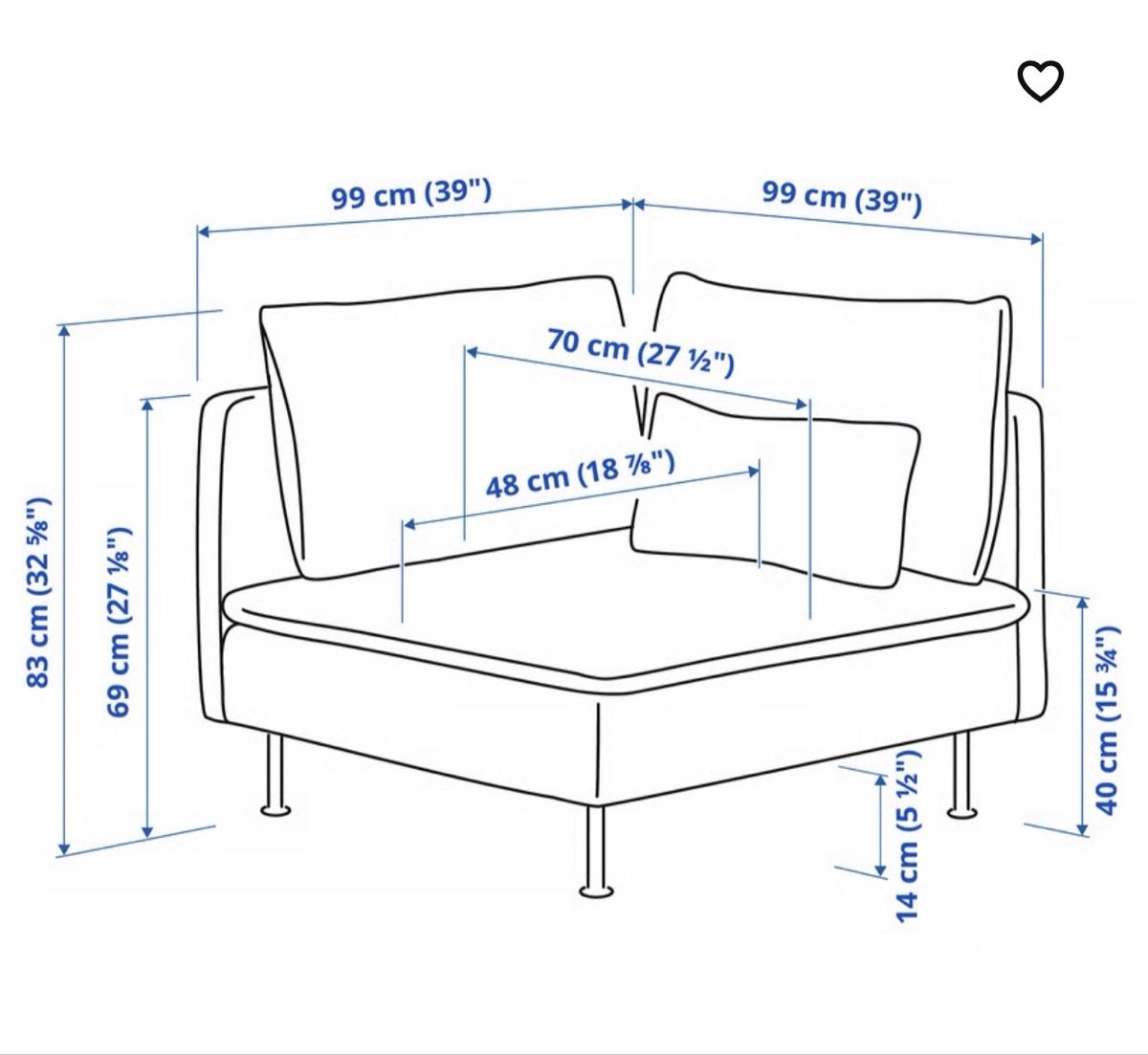 Ikea Sofas: Eckelement Söderhamn – D'occasion à Reinach BL par sum_k5mq 2