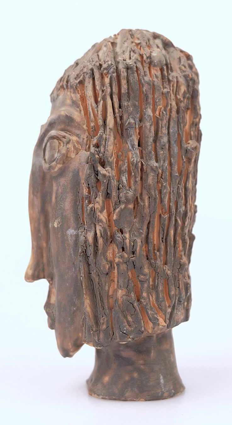 Skulpturen & Statuen: Handgemachte Tonskulptur eines Kopfes – Gebraucht aus Volketswil von brockipfannenstil 3