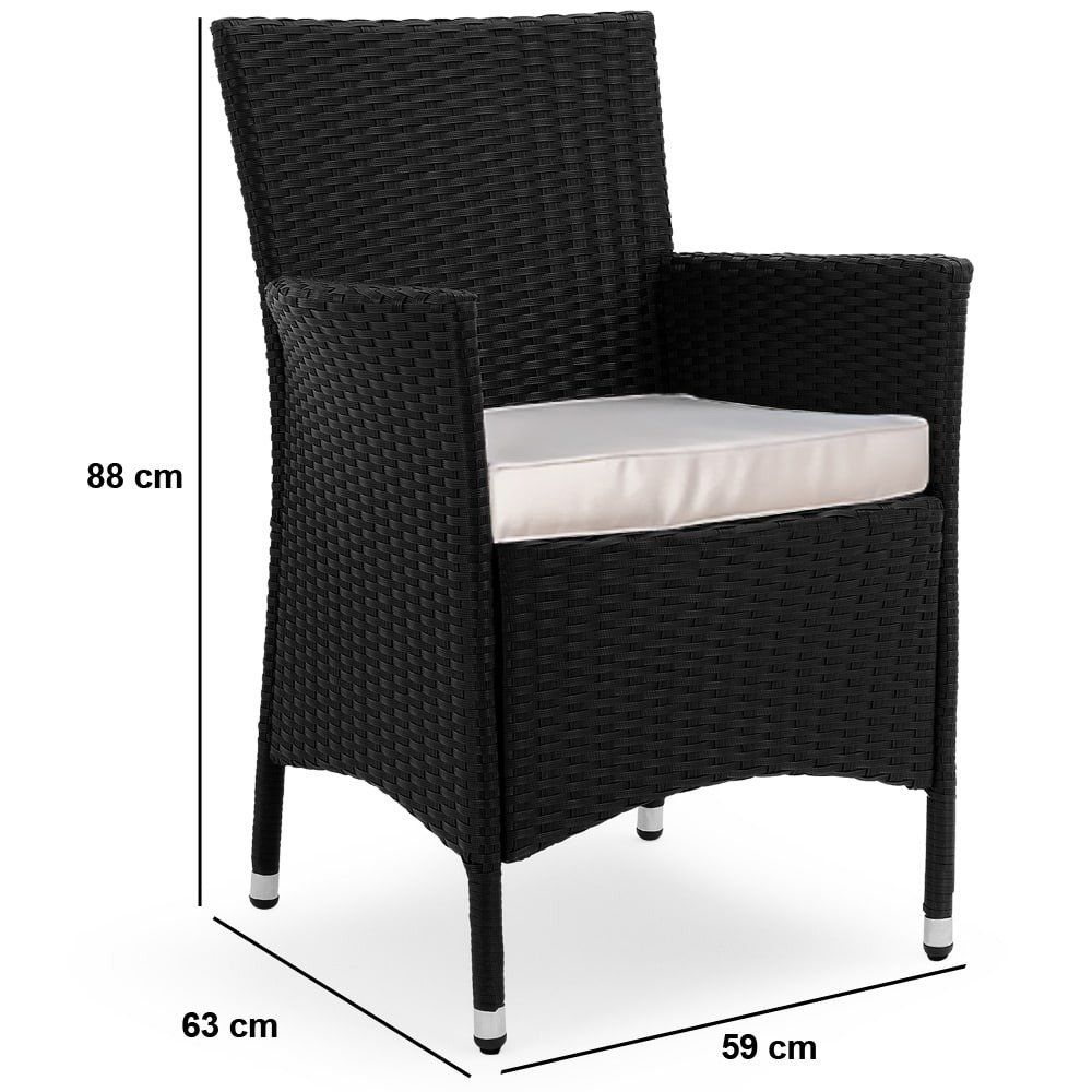 Set de table et chaises: Polyrattan Sitzgruppe 5 teilig – Neuf avec emballage d'origine à Winterthur par aredo 6