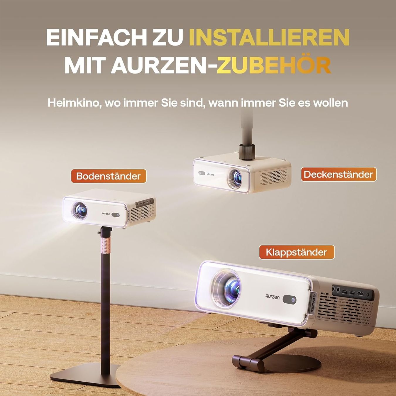 Proiettori: Smart Beamer 4K 1080P Bluetooth Heimkino DoIby Audio – Nuovo e nell'imballaggio originale da Zürich venduto da Novamart 5
