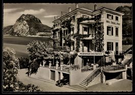 AK Lugano-Castagnola, Posthotel Firenze, Propr. P. Tani-Gred