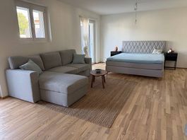 Möbelset komplett Boxspringbett, Schlafsofa, Schrank & mehr