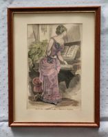 4/4 Alter Mode-Druck: GP No. 1623 Toilettes de Bal, gerahmt