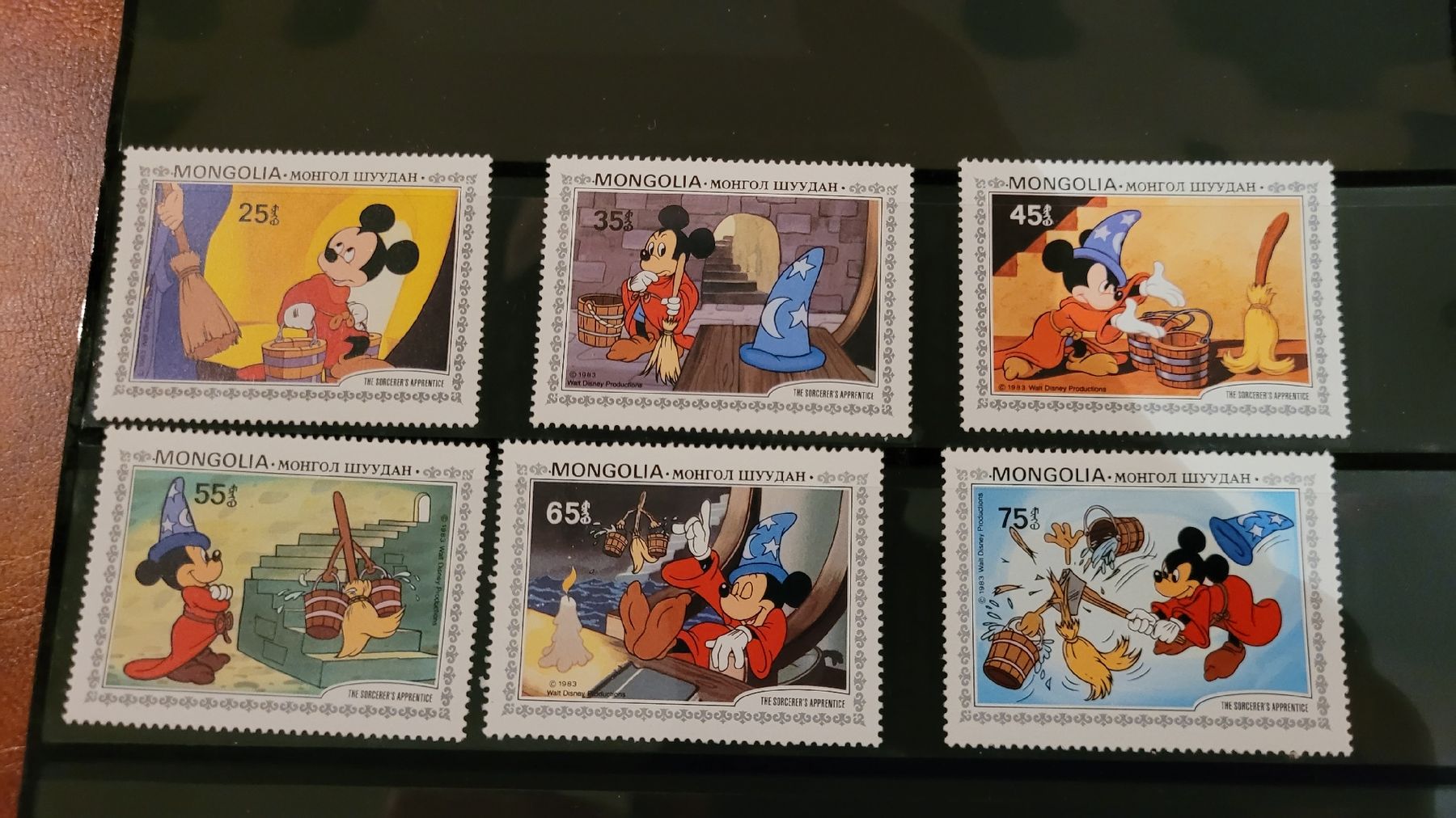 Tutti i francobolli: Micky Maus Briefmarken, Mongolei, gestempelt, 6er Set. – Usato da Suhr venduto da Fritz28