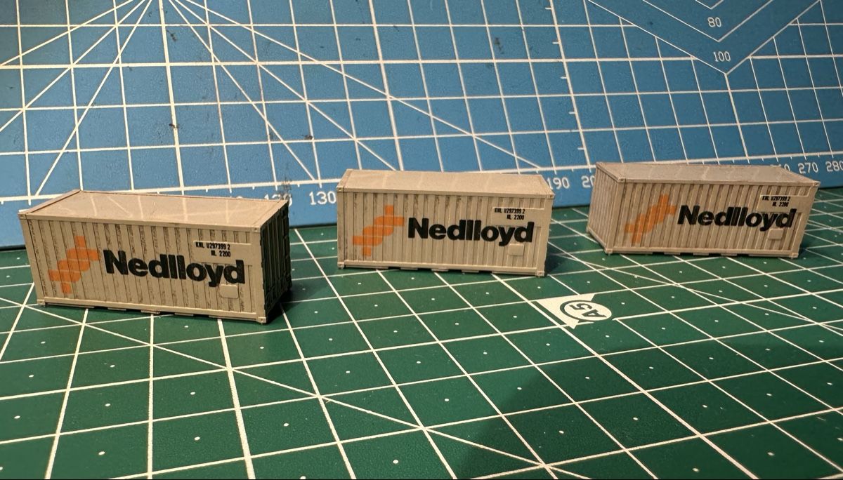 Trix Modellini di ferrovie: 3 Nedlloyd Container Spur N – Usato da Sulgen venduto da Richie777 1