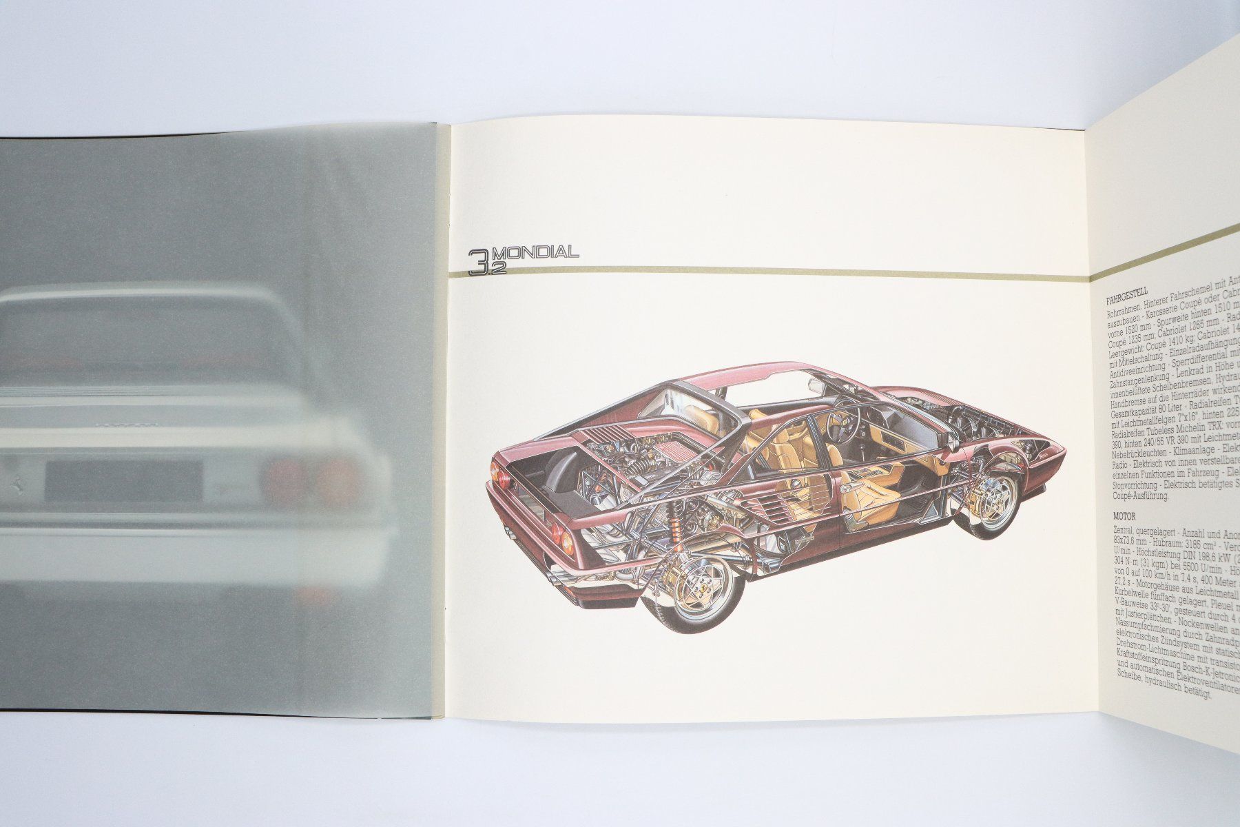 Ferrari Documenti: Ferrari Mondial 3.2 1985 Prospekt – Usato da Bühl b.Aarberg venduto da Collectorpassions 7