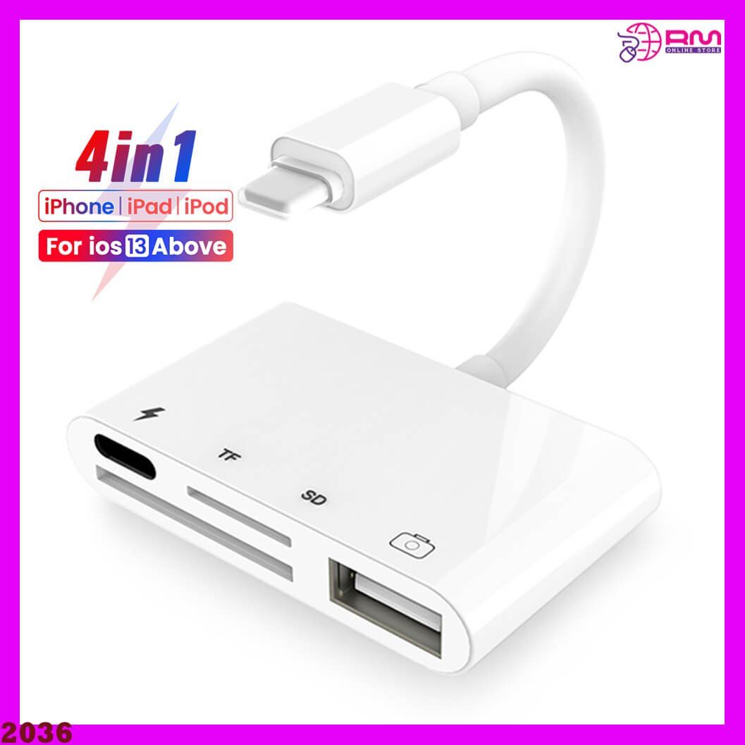 Lettori di schede: iPhone 4-in-1-SD-TF-Speicherkarten-OTG-Adapter – Nuovo e nell'imballaggio originale da Unterägeri venduto da RmOnline
