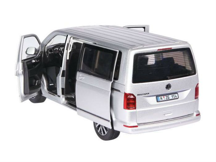 Volkswagen Modellini d'auto: VW T6 MULTIVAN GENERATION SIX SILBER 2015 1:18 NZG – Nuovo e nell'imballaggio originale da Suhr venduto da Moebelsiralfred 1