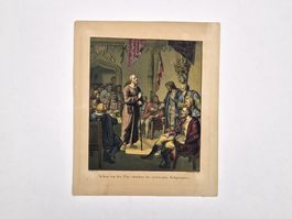 Historischer Farbdruck: Niklaus von der Flüe