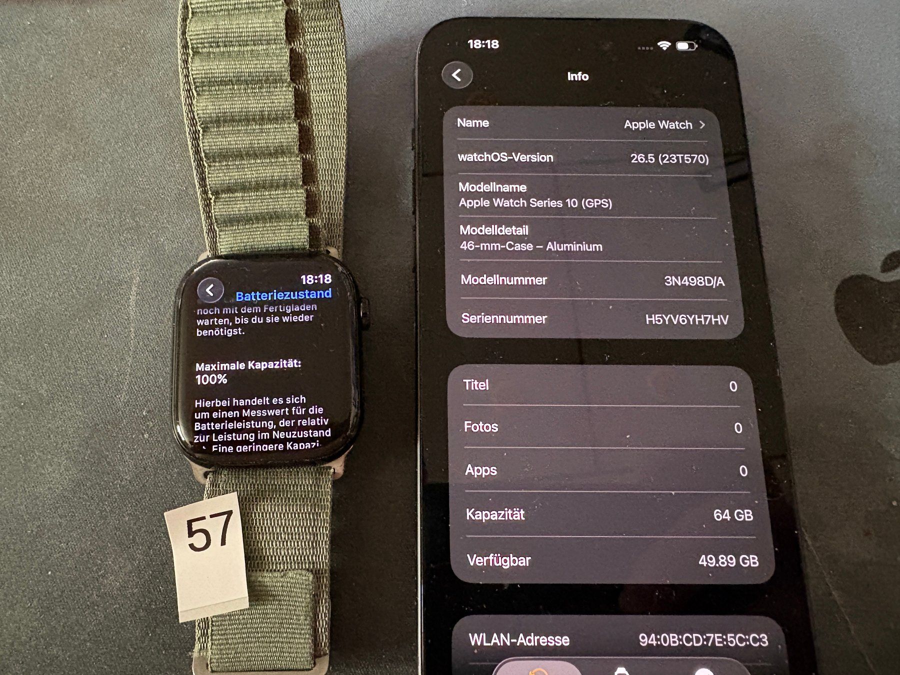 Apple Smartwatch: Apple Watch 10 GPS+Cellular  Aluminium 46mm#57 – Usato da Au SG venduto da bah_6f5w 5