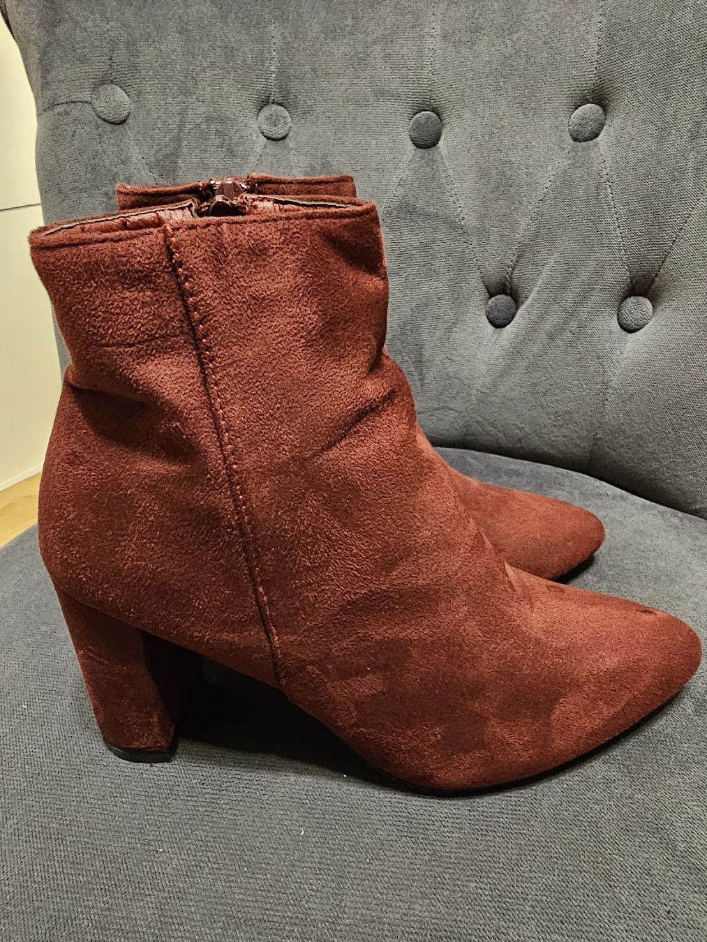 Damenschuhe: bottines bordeaux, T.39 comme neuves ! – Neu (gemäss Beschreibung) aus Bulle von Diamant.15 2