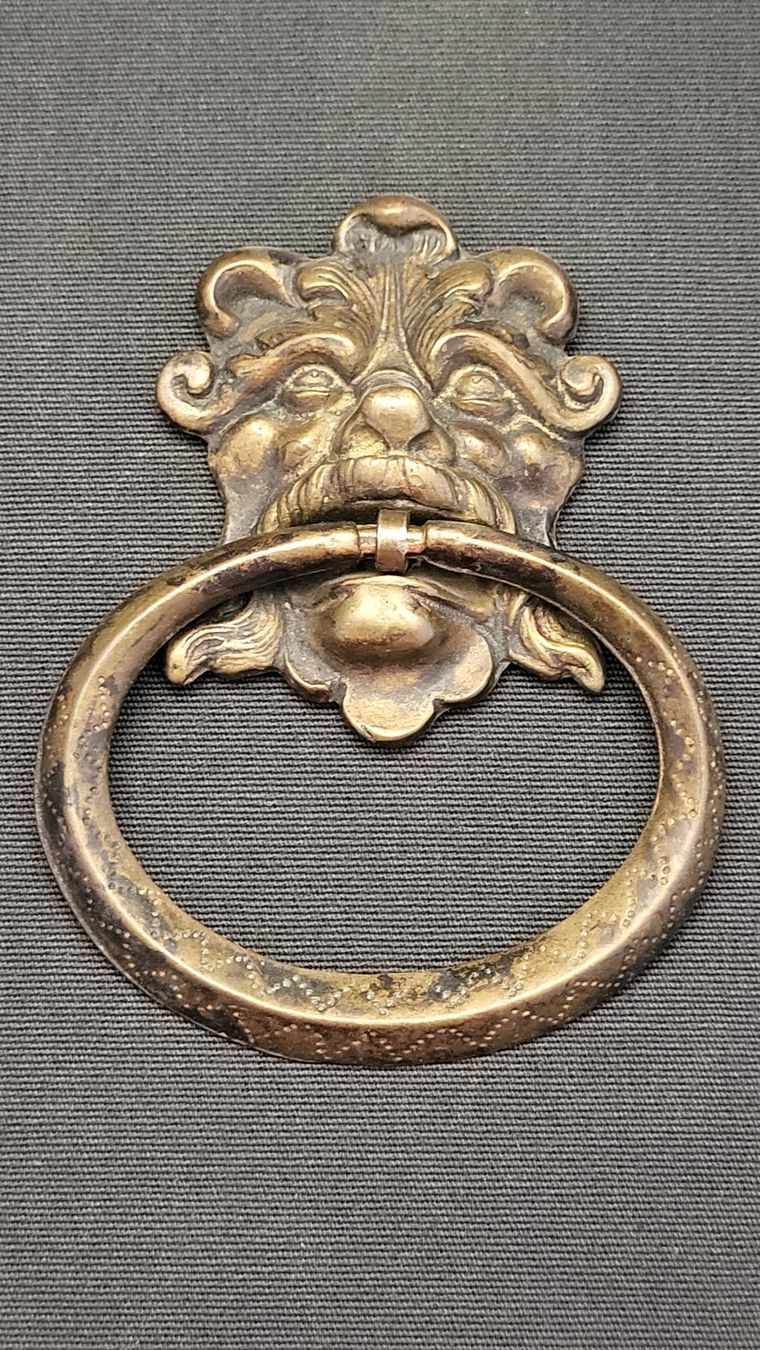 Statuette: Türklopfer/Möbelgriff Gesicht – Usato da Basel venduto da spinne02 3