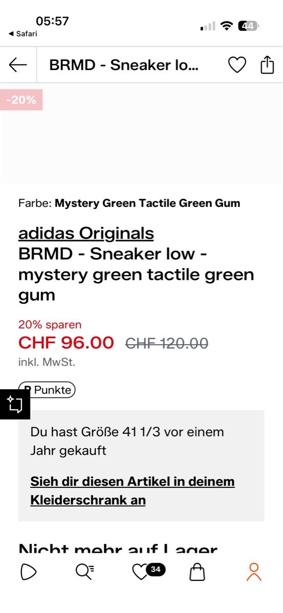Scarpe da donna: Adidas Sneaker BMRD, 41 1/3 – Usato da Luzern venduto da mar_x96f 8