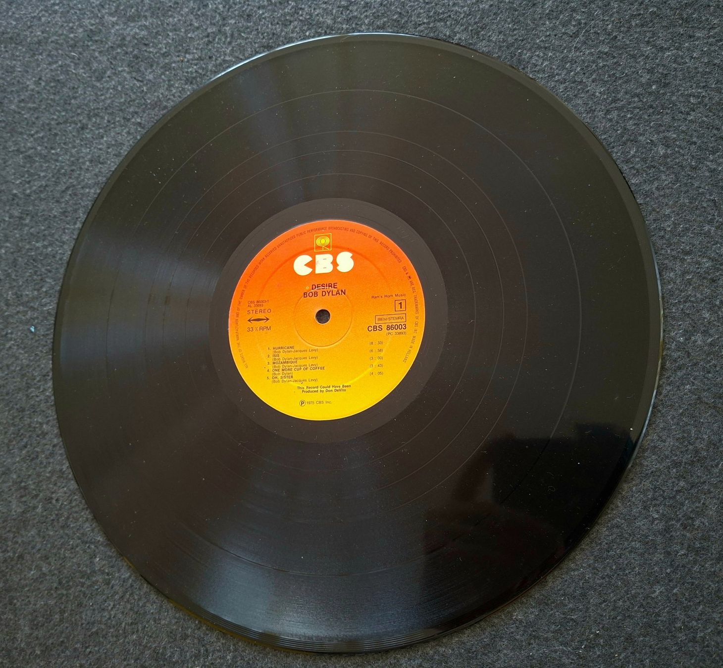 Dischi in vinile: Bob Dylan, Desire, LP – Usato da Merenschwand venduto da lea61 4