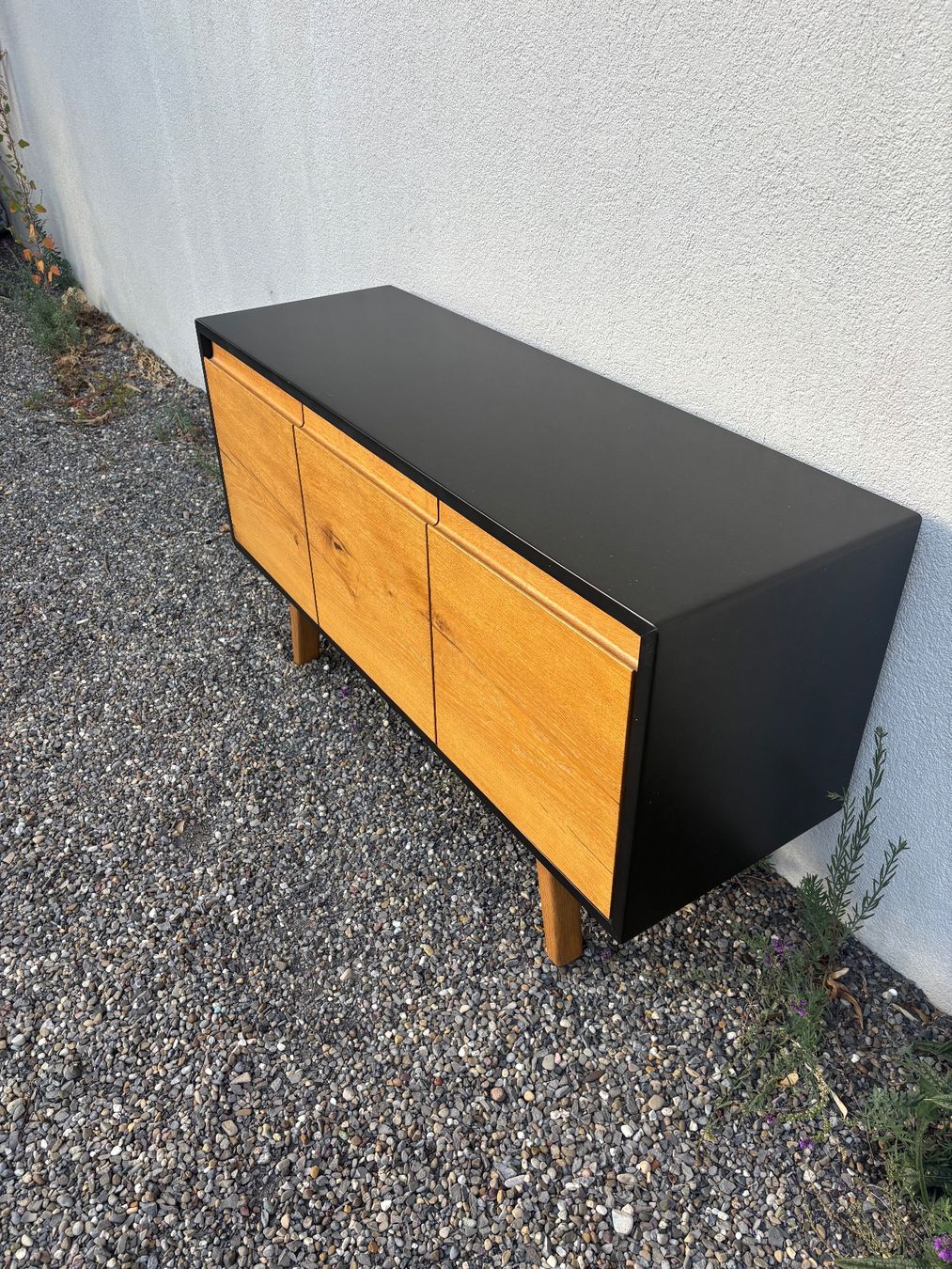 Kommoden: Sideboard Eiche, MDF schwarz 3 Türen Design – Gebraucht aus zürich von mor_b7ws 1