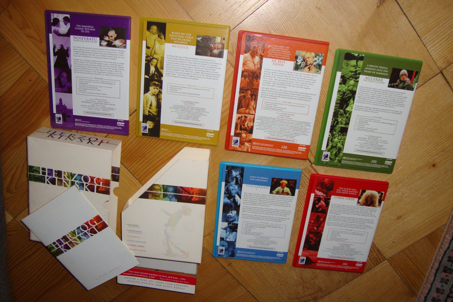 Tutti i DVDs: HERZOG - KINSKI  6 Disc DELUXE-Edition mit Booklet – Usato da Bern venduto da carola31 5