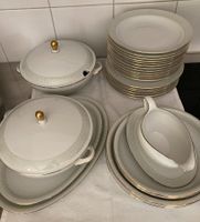 Vintage Geschirr-Set, Goldrand, Seltmann Weiden