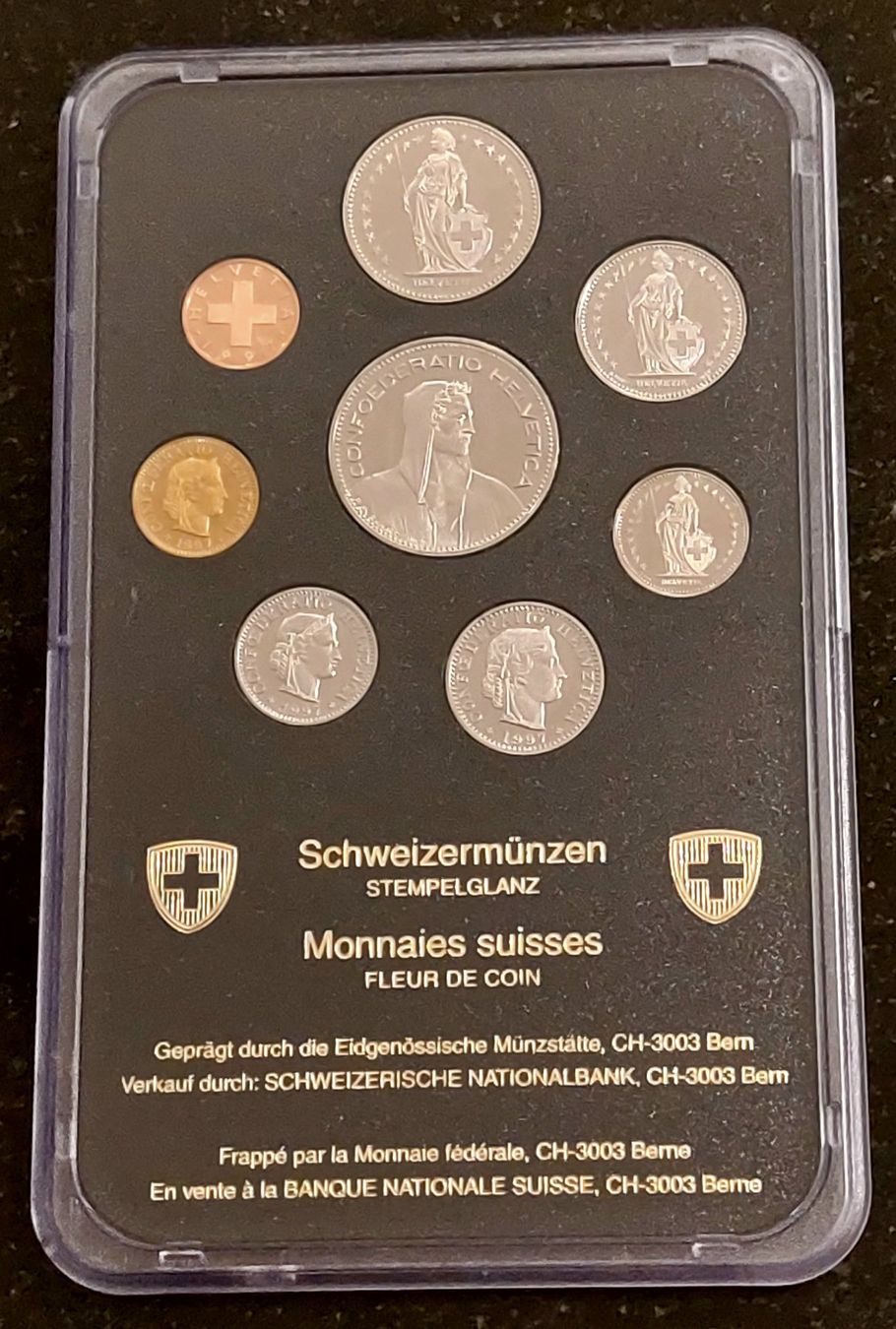 Tutti le monete: Münzsatz Schweiz 1997 stgl. – Nuovo (secondo la descrizione) da Arch venduto da coinsandmore 1