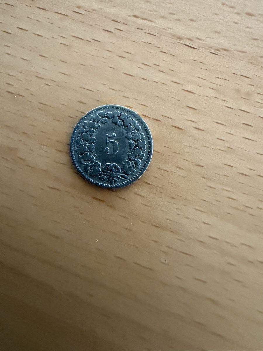 Tutti le monete: Münze Schweizer 5 Rappen 1900 – Usato da Schüpfen venduto da Diego2211 1