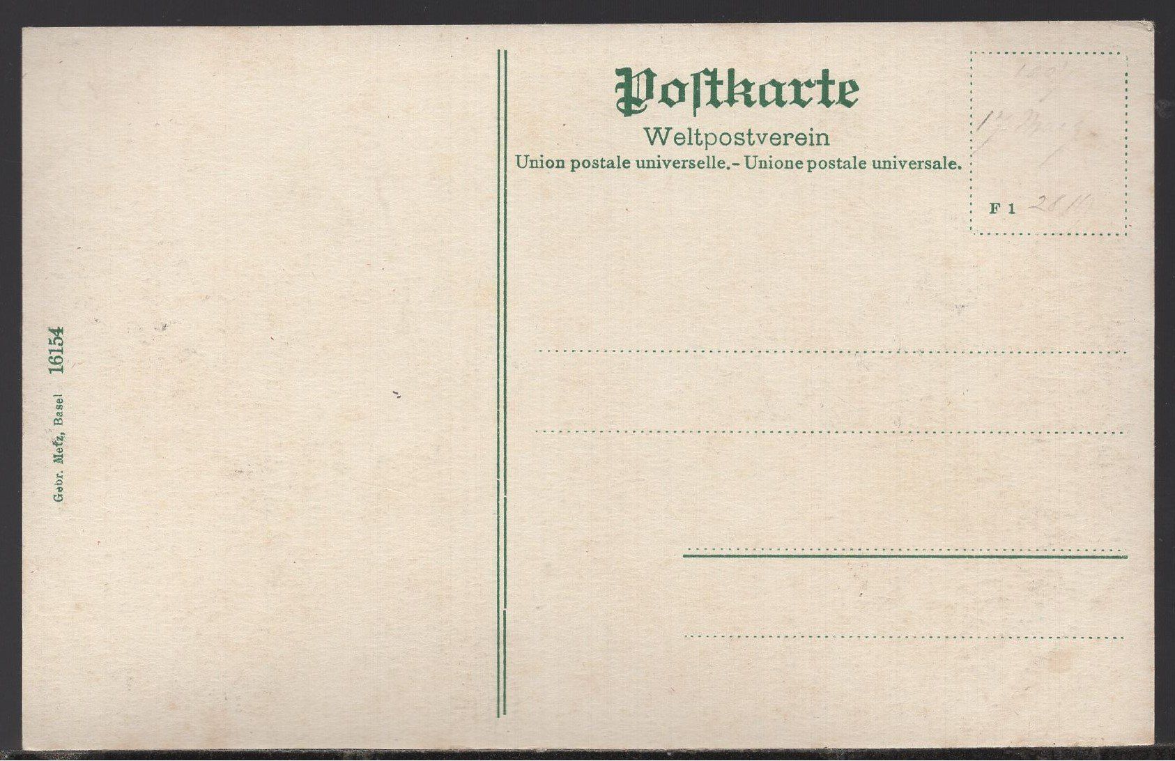 Cartoline postali: Möttelischloss  b. Rorschach – Usato da Aarau venduto da kufi44 1