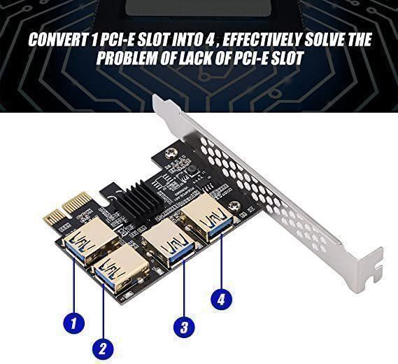 Unità & Adattatore: 2021 4-fach Mining PCIE Riser 4x USB 3.0 – Nuovo e nell'imballaggio originale da Wettingen venduto da Schabernack_sam 7